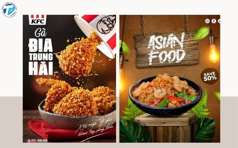 Poster quảng cáo đồ ăn - thức uống